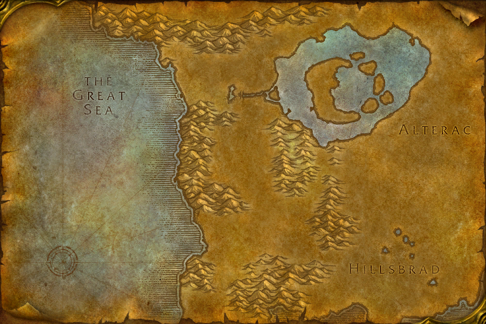 The map of Silverpine Forest