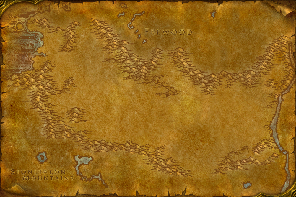 The map of Ashenvale