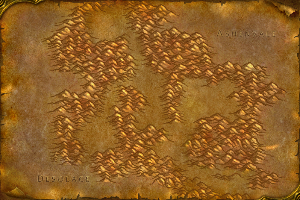 The map of Stonetalon Mountains
