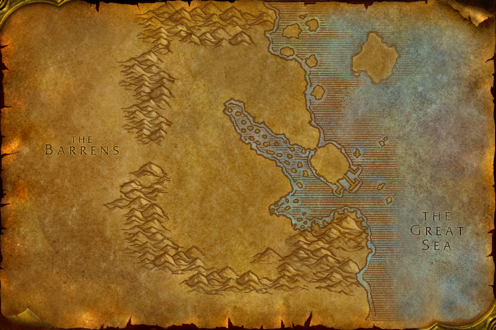 The map of Dustwallow Marsh