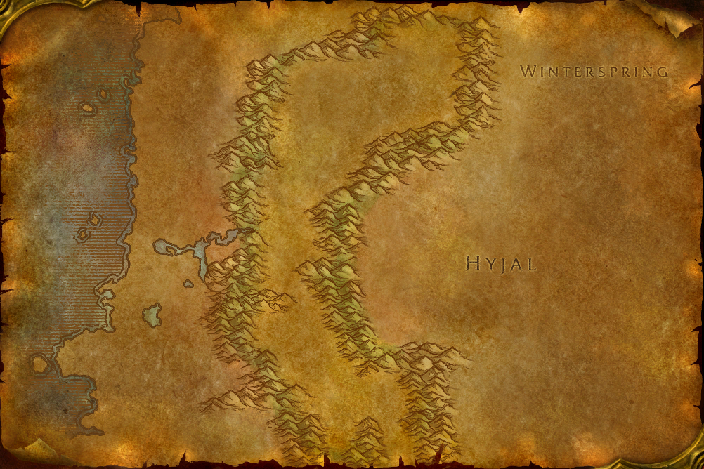 The map of Felwood