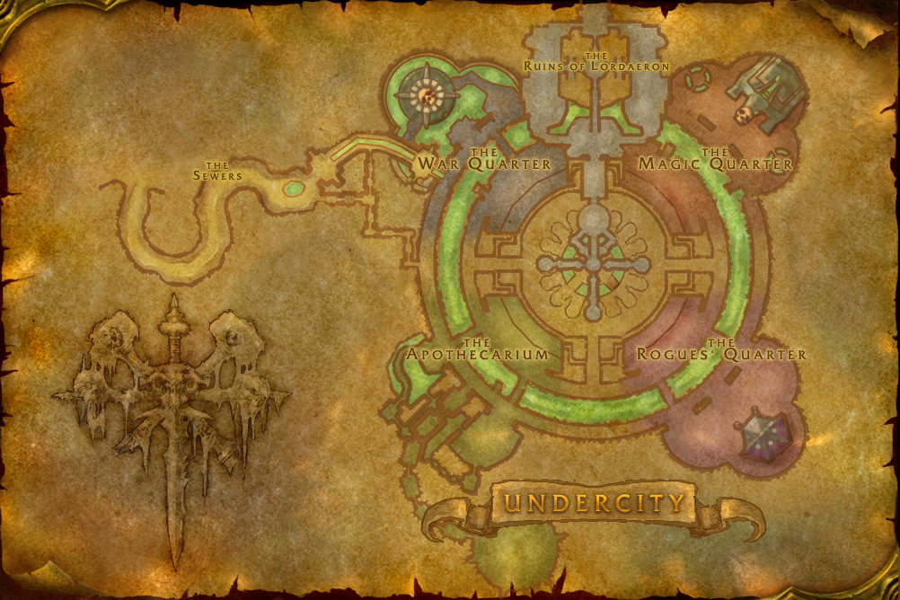 The map of Undercity