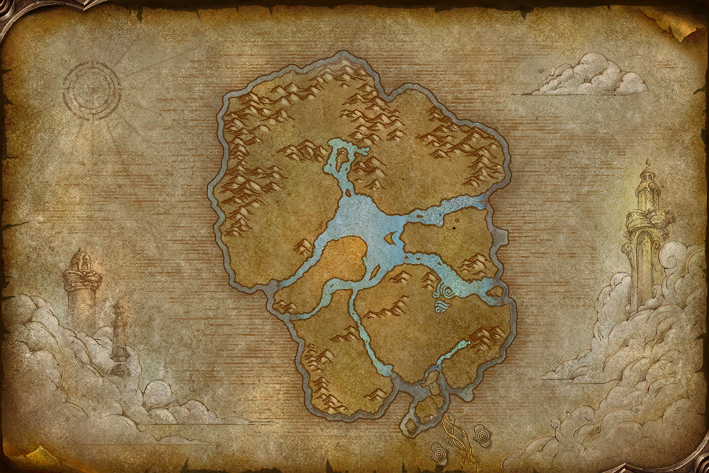 The map of Zephras Isle