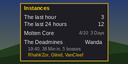 Instances in the game